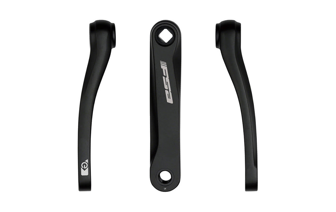 Full Speed Ahead CK-758 Crank Arm Set Ebike JIS 155mm, without bolts, Black