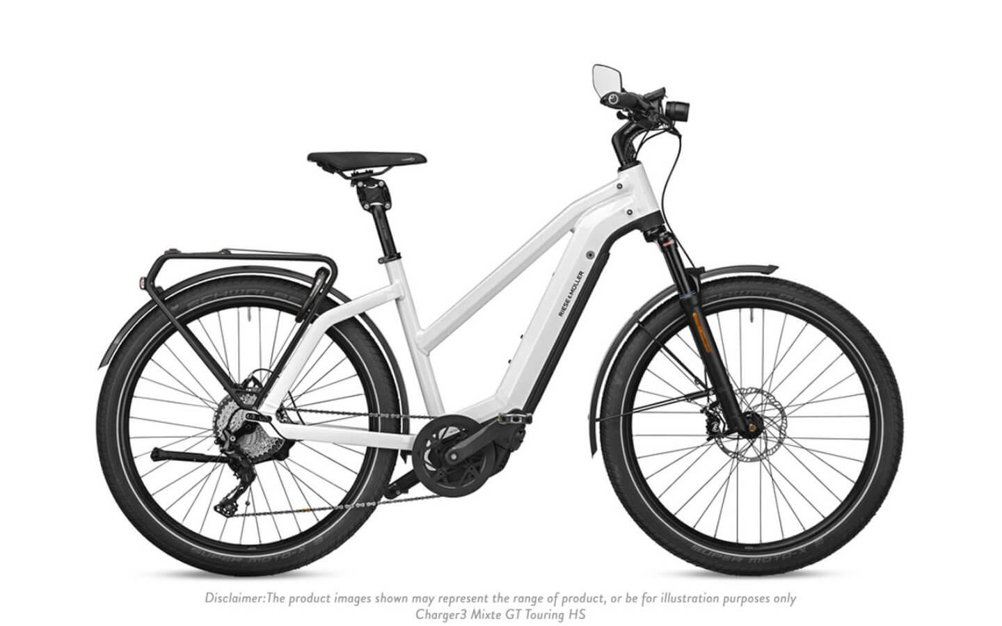 Riese and Muller Charger 3 Mixte GT Touring HS Ceramic White - Propel Electric Bikes