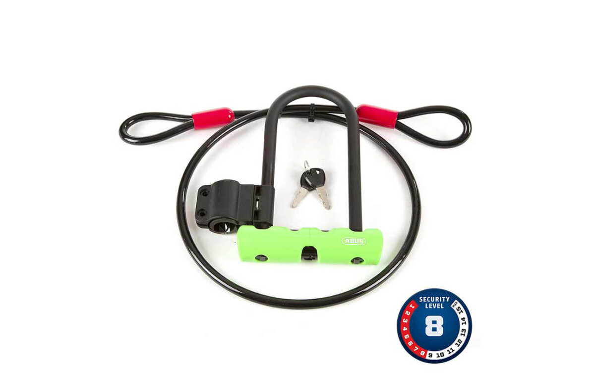 abus-ultra-410-mini-cobra-loop-u-lock-key-green